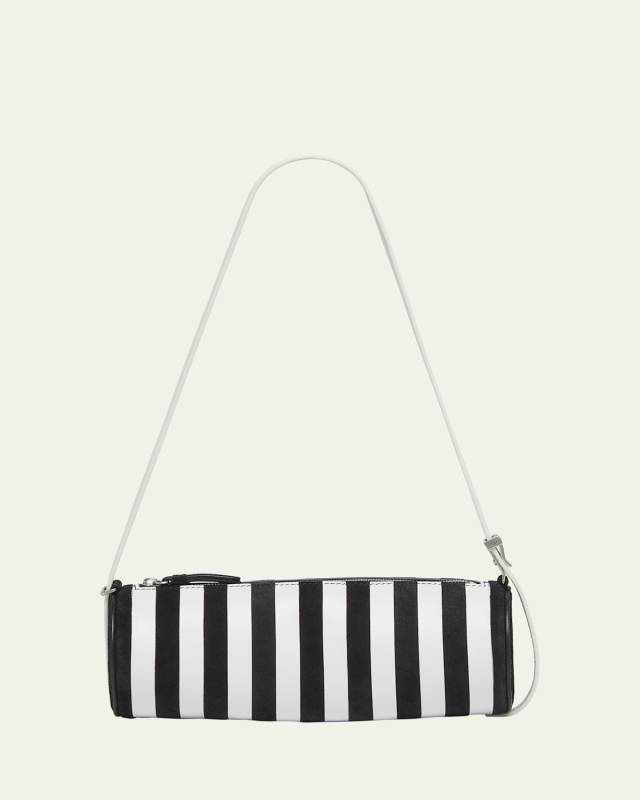 Silo Striped Napa Leather Shoulder Bag